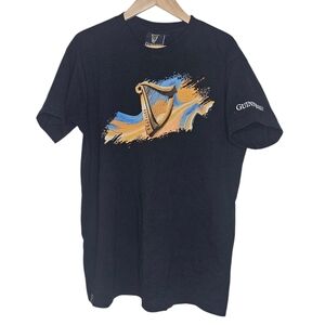 Guinness Harp Graphic Tee T-Shirt Made in Ireland Size Medium